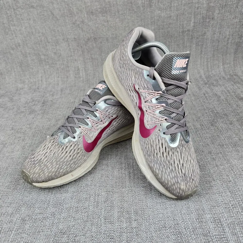 Nike Women's Size 10 Zoom Winflo 5 Running Shoes Sneakers Gunsmoke Berry